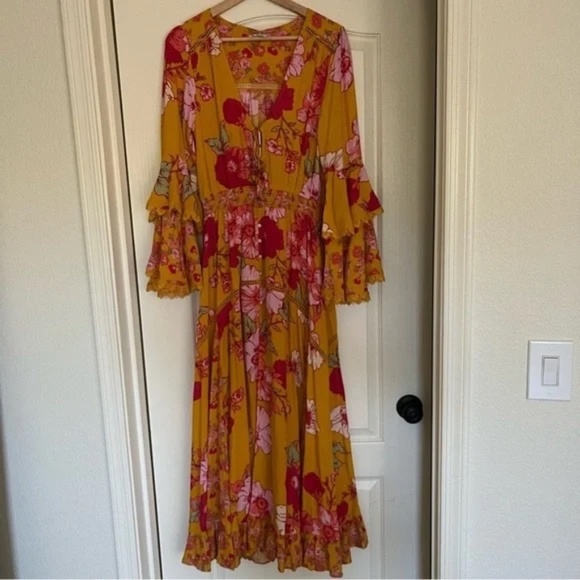 FREE PEOPLE Penny Printed Maxi Bodysuit - Picture 7 of 13